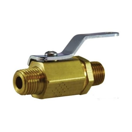 Miniature Ball Valve, 14 Nominal, MIP, 1000 Psig, 40 To 300 Deg F, Media Air, Oil And Water, Nic